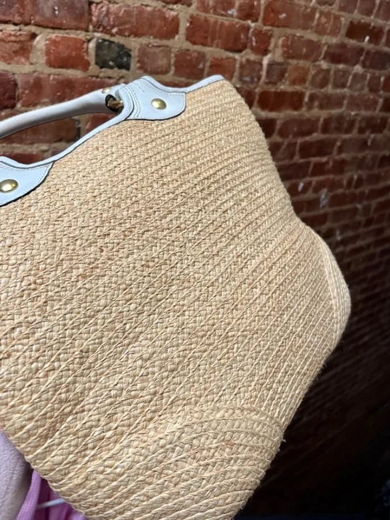 Coach Bleecker Straw Tote - Picture 2 of 12